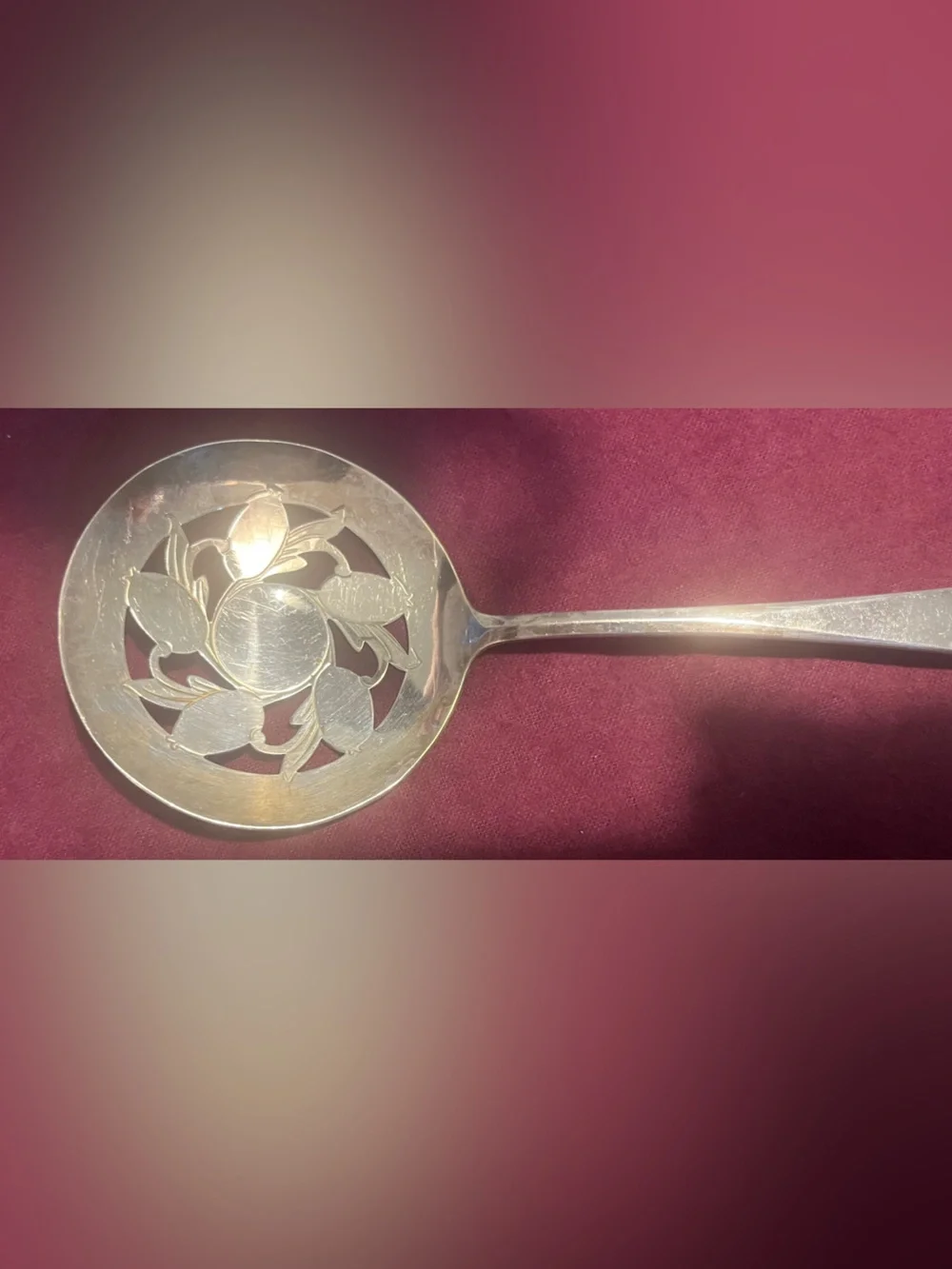 Int’l Silver Co. | Orig. Rogers IS Silver Plate | Vintage Tomato Serving Spoon